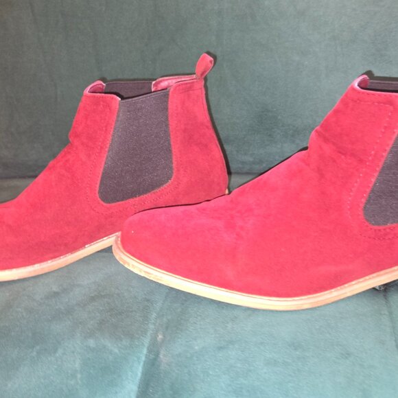 MENS RED GINO PHERONI CHELSEA BOOTS - Picture 4 of 4